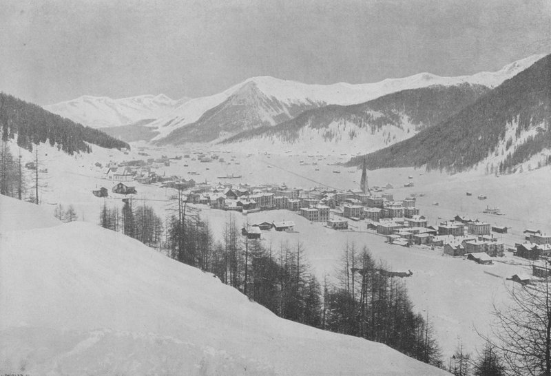 Davos-Platz ja le Seehorn (m/w kuva) tekijältä Swiss Photographer