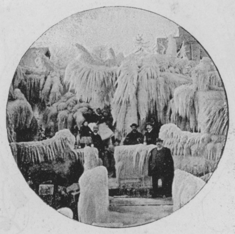 Tuuliefekti Genevessä, talvi 1896 (b/w kuva) tekijältä Swiss Photographer