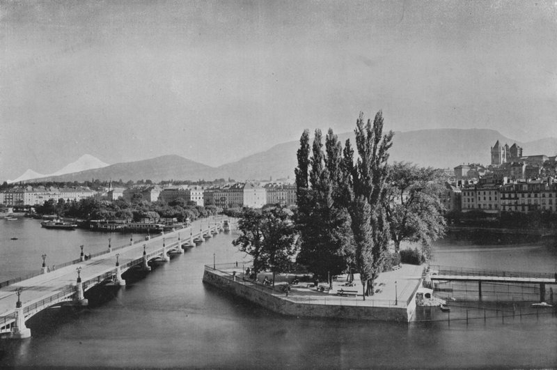 Geneve, yleisnäkymä (mv/w kuva) tekijältä Swiss Photographer