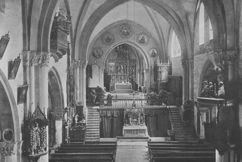 Churin katedraalin sisätilat (m/w kuva) tekijältä Swiss Photographer