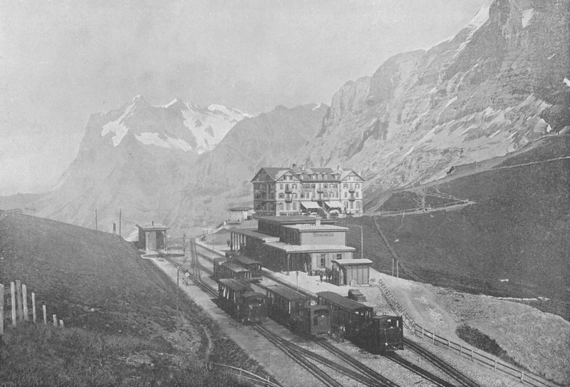 Petite Scheidegg ja Wetterhorn (m/w kuva) tekijältä Swiss Photographer