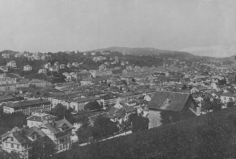 Saint-Gall, yleisnäkymä (valkoinen kuva) tekijältä Swiss Photographer