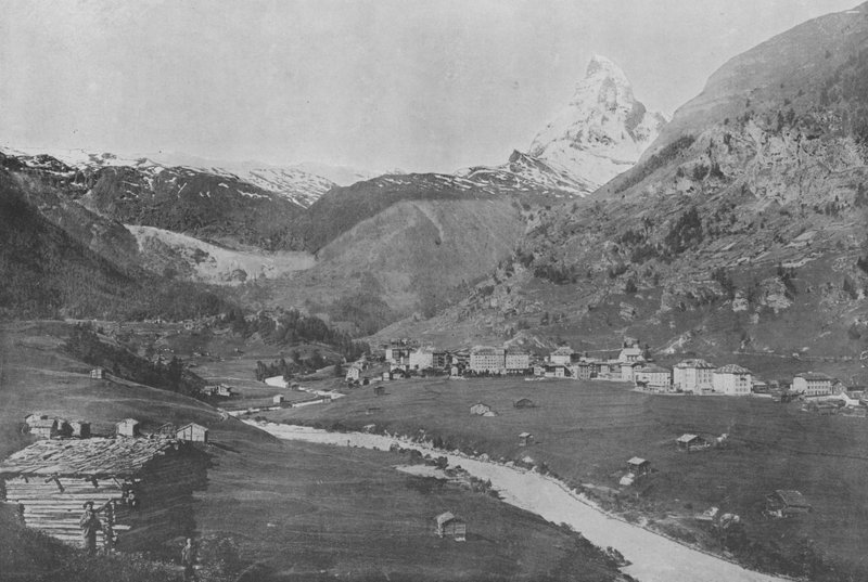 Zermatt ja Matterhorn (m/w kuva) tekijältä Swiss Photographer