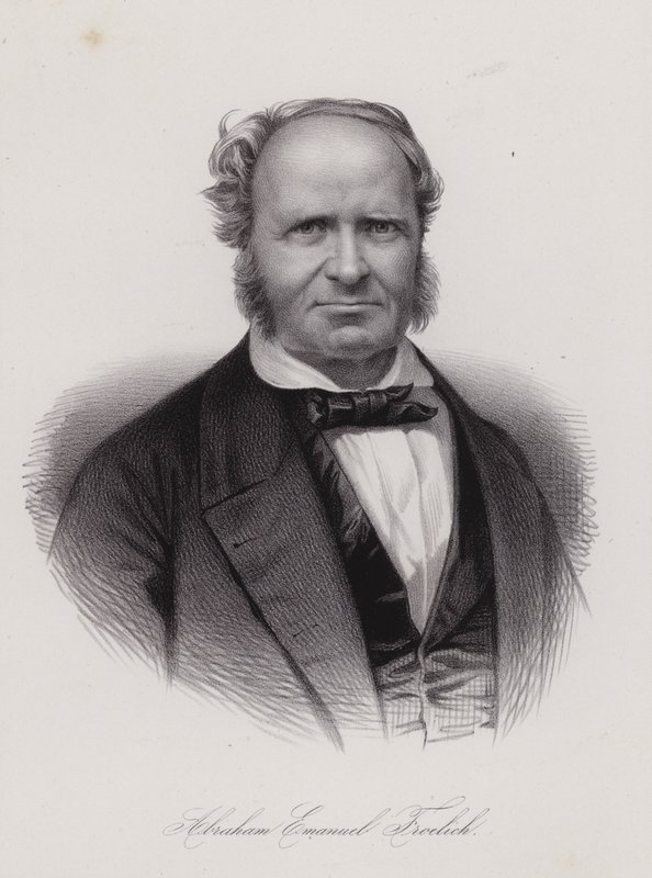 Abraham Emanuel Frohlich, sveitsiläinen runoilija (kaiverrus) tekijältä Swiss School