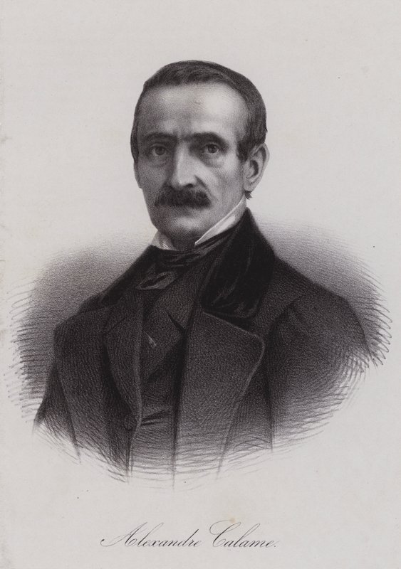 Alexandre Calame, sveitsiläinen maisemamaalari (kaiverrus) tekijältä Swiss School