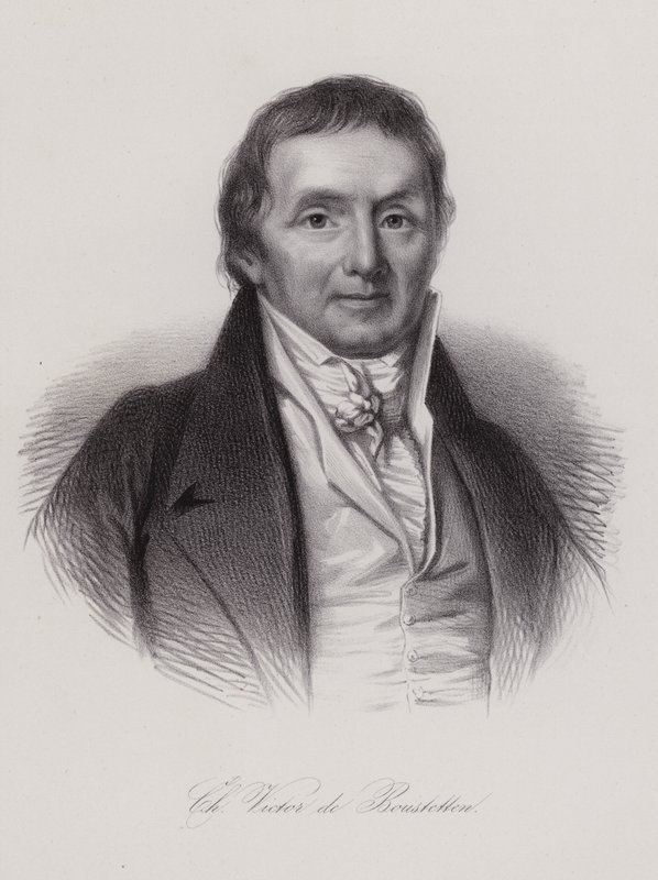 Charles Victor de Bonstetten, sveitsiläinen poliitikko ja kirjailija (kaiverrus) tekijältä Swiss School