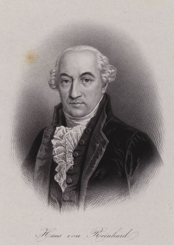 Hans von Reinhard, sveitsiläinen poliitikko (kaiverrus) tekijältä Swiss School