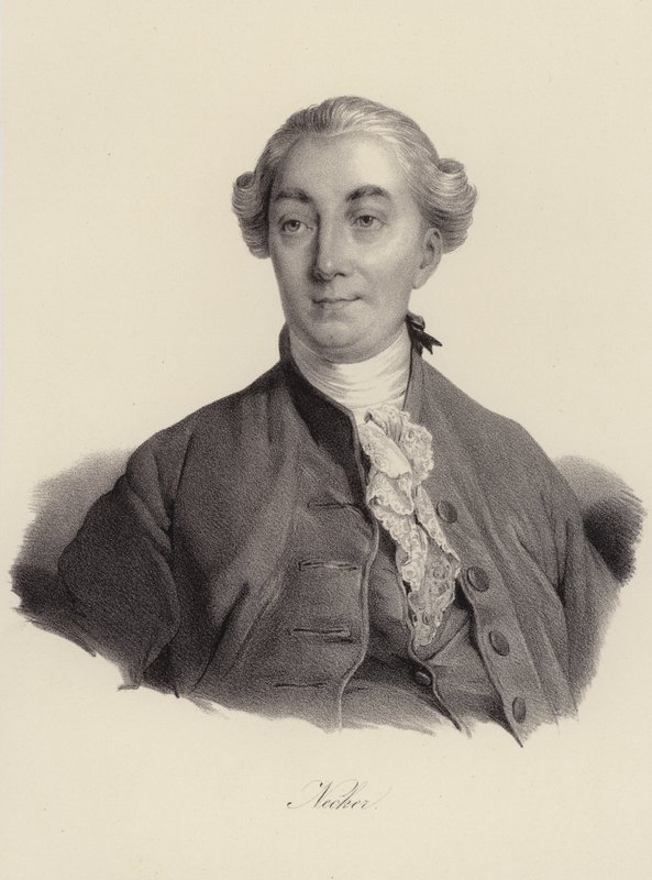 Jacques Necker, sveitsiläinen pankkiiri (kaiverrus) tekijältä Swiss School