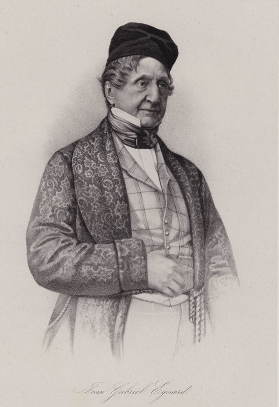 Jean-Gabriel Eynard, sveitsiläinen pankkiiri (kaiverrus) tekijältä Swiss School