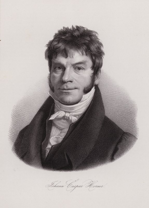 Johann Caspar Horner, sveitsiläinen fyysikko, matemaatikko ja tähtitieteilijä (kaiverrus) tekijältä Swiss School