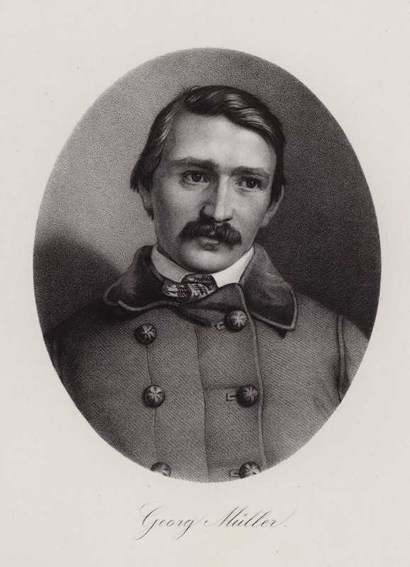 Johann Georg Mueller, sveitsiläinen arkkitehti ja taidemaalari (kaiverrus) tekijältä Swiss School