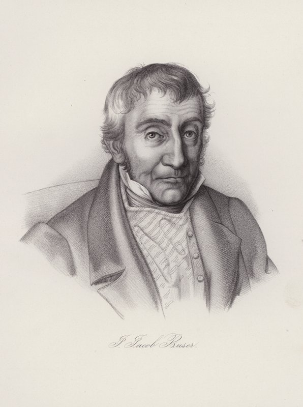 Johann Jakob Buser, sveitsiläinen poliitikko (kaiverrus) tekijältä Swiss School