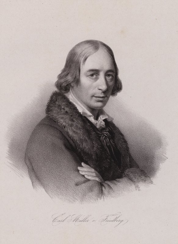 Karl von Muller-Friedberg, sveitsiläinen poliitikko (kaiverrus) tekijältä Swiss School