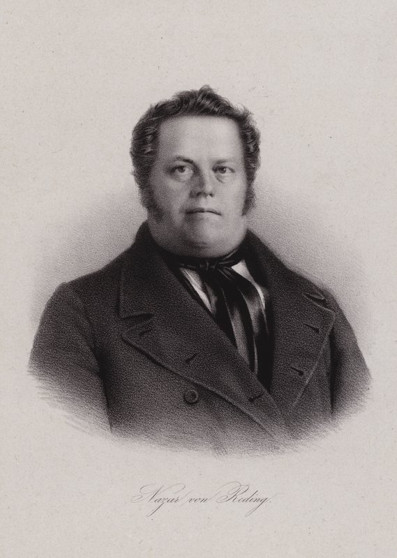 Nazar von Reding, sveitsiläinen poliitikko (kaiverrus) tekijältä Swiss School
