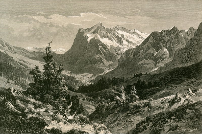 Lähellä Grindelwaldia, Berner Oberland tekijältä Swiss School