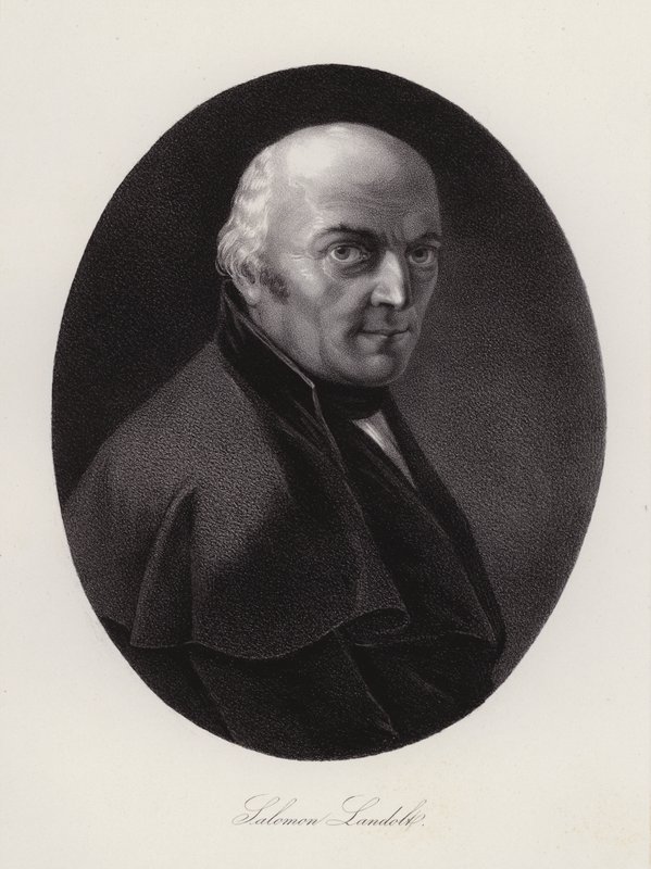 Salomon Landolt, sveitsiläinen poliitikko (kaiverrus) tekijältä Swiss School
