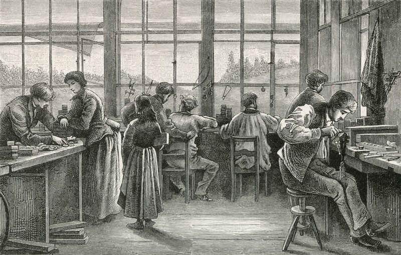 Kelloseppäpaja La Chaux de Fondsissa tekijältä Swiss School