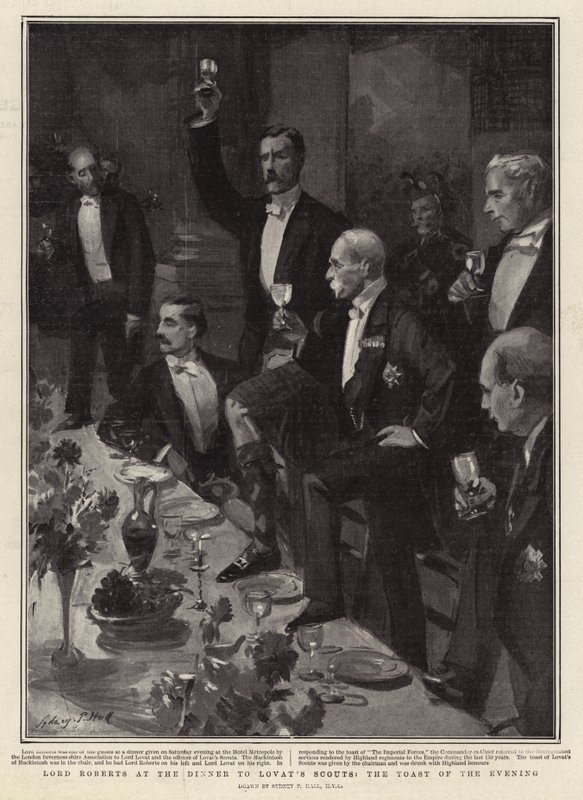 Lord Roberts illallisella Lovat