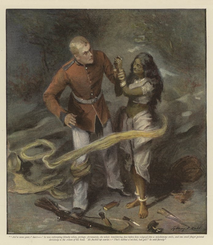Luomisen naulsin huono otos (chromolitho) tekijältä Sydney Prior Hall