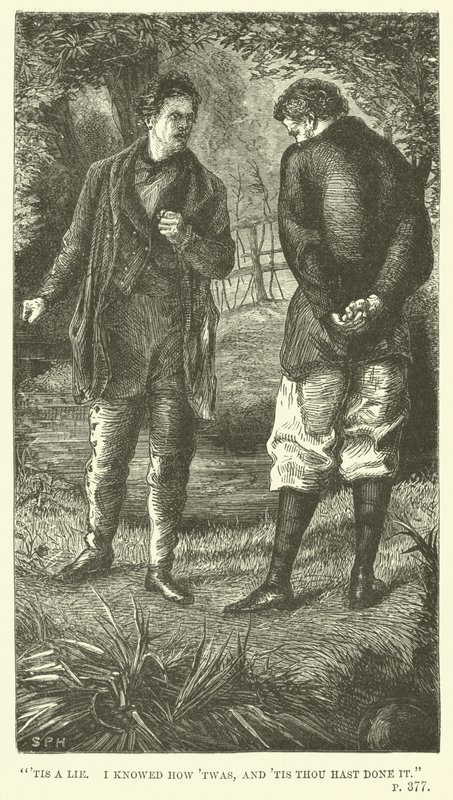Thomas Hughesin kuvitus Tom Brownille Oxfordissa tekijältä Sydney Prior after Hall