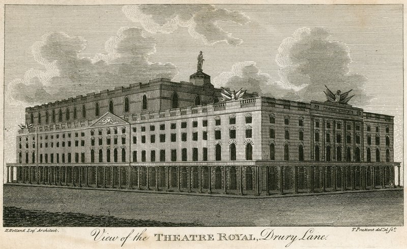 Näkymä Theatre Royalille, Drury Lane, Lontoo tekijältä T. Prattent