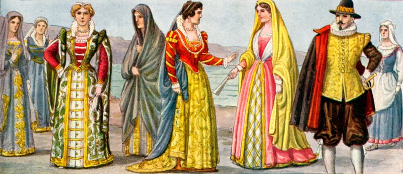 1600-luvun italialainen mekko tekijältä Tancredi Scarpelli