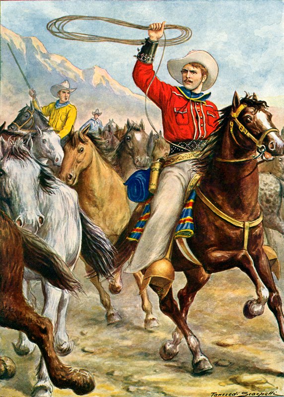 Amerikkalainen cowboy tekijältä Tancredi Scarpelli