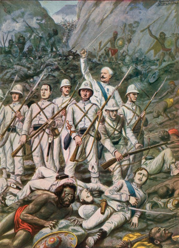 Dogalin taistelu, 1887 tekijältä Tancredi Scarpelli