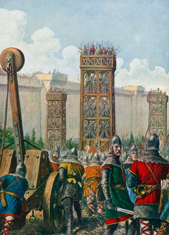 Bysantin kenraali Belisarius valloitti Rooman vuonna 536 tekijältä Tancredi Scarpelli