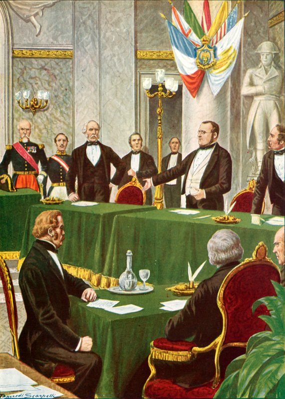 Cavour Pariisin kongressissa 1856 tekijältä Tancredi Scarpelli
