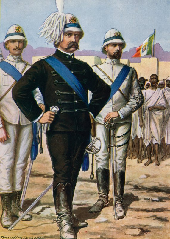 Kenraali Antonio Baldissera, Italian arvovallan palauttaja Eritreassa tekijältä Tancredi Scarpelli