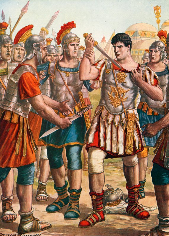 Germanicus tarjoutuu tappamaan itsensä tekijältä Tancredi Scarpelli