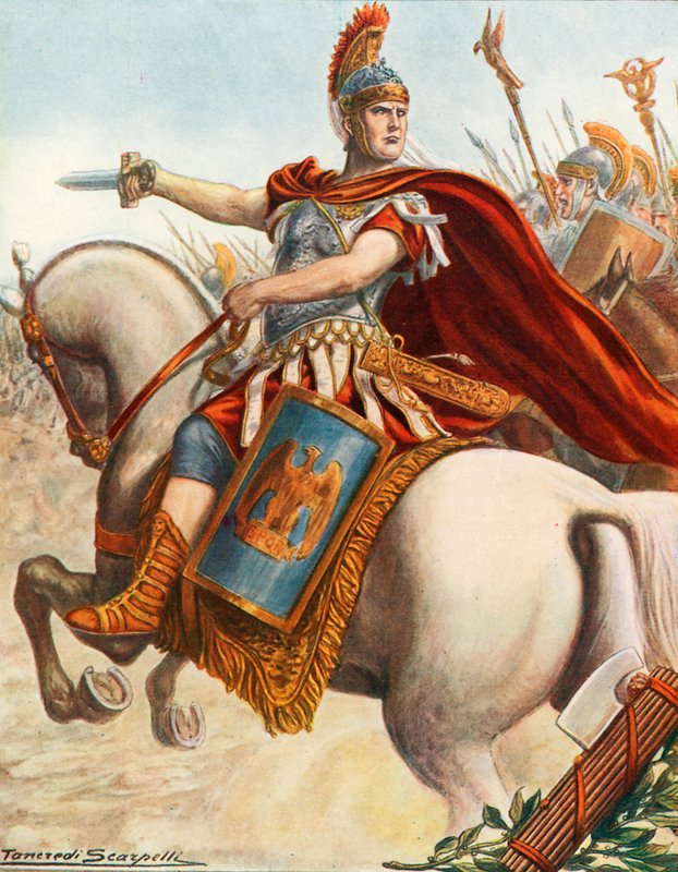 Lucius Cornelius Scipio Magnesian taistelussa tekijältä Tancredi Scarpelli