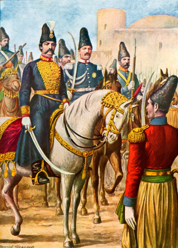 Nasradin-Shah, Persian kuningas tekijältä Tancredi Scarpelli