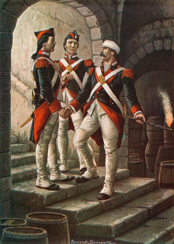 Pietro Micca Torinon piirityksessä 1706 tekijältä Tancredi Scarpelli