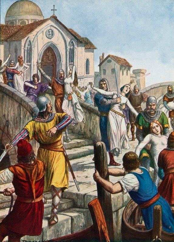 Merirosvot sieppasivat Venetsian morsiamet, 943 tekijältä Tancredi Scarpelli