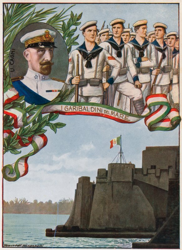 Ang kastilyo ng Tripoli kung saan itinaas ng mga marinong Italyano ang tricolorefinn tekijältä Tancredi Scarpelli