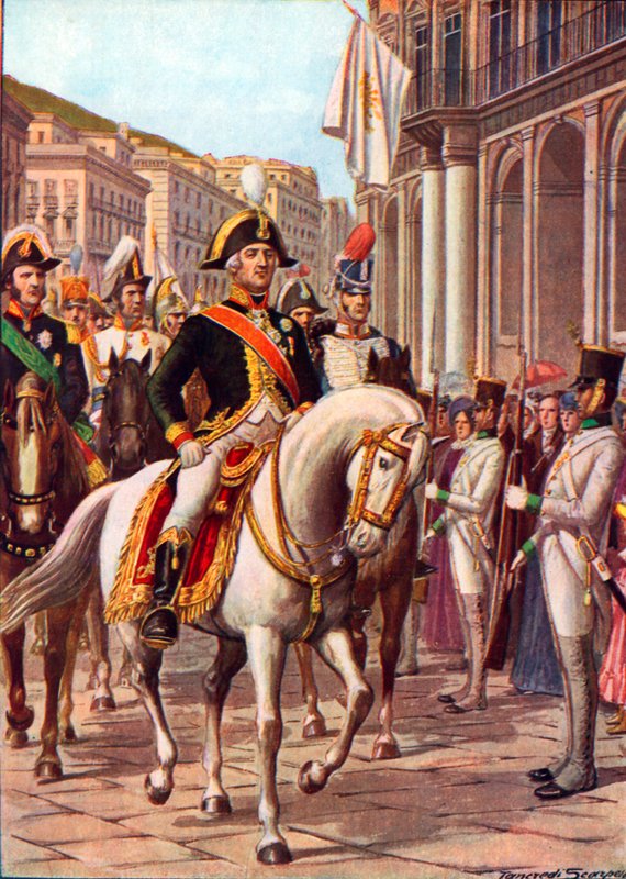 Ferdinand IV:n paluu Napoliin tekijältä Tancredi Scarpelli