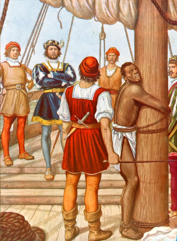 Vasco de Gama ruoskii petturia tekijältä Tancredi Scarpelli