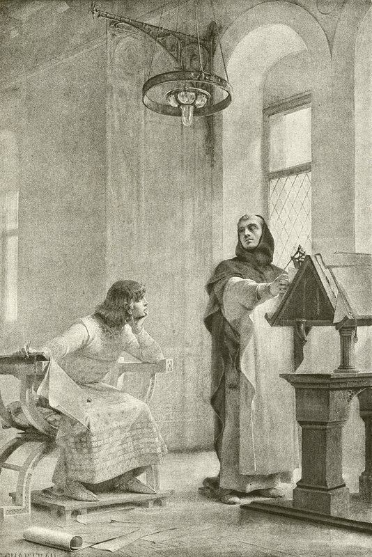 Ludvig IX:n koulutus (syväpaino) tekijältä Theobald Chartran