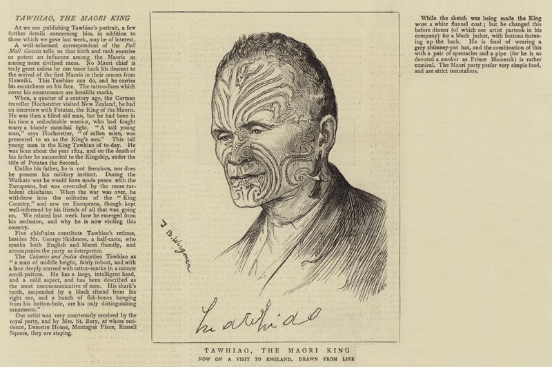 Tawhiao, maorikuningas tekijältä Theodore Blake Wirgman
