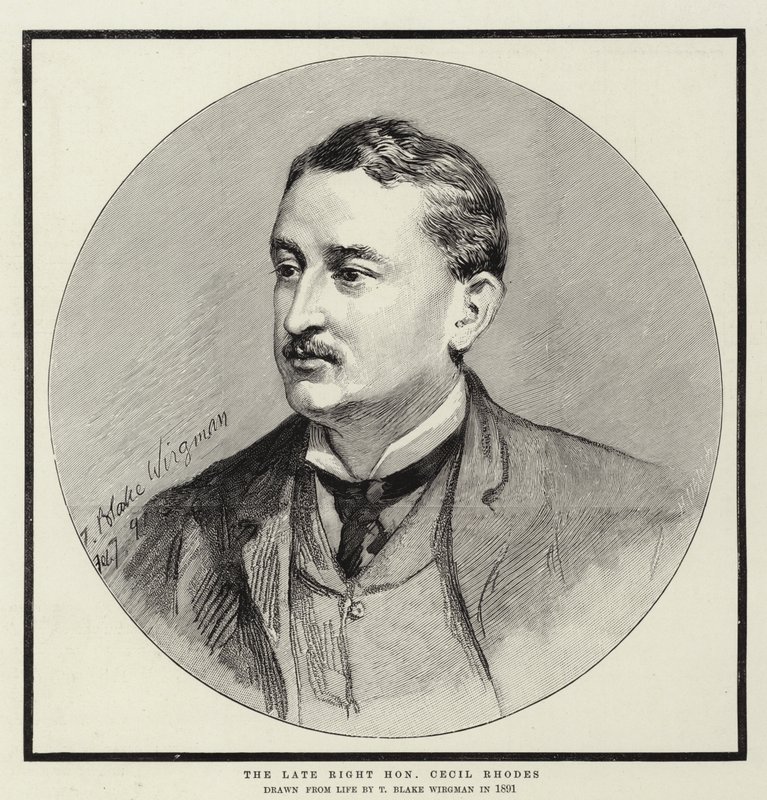 Edesmennyt kunnianarvoisa Cecil Rhodes tekijältä Theodore Blake Wirgman