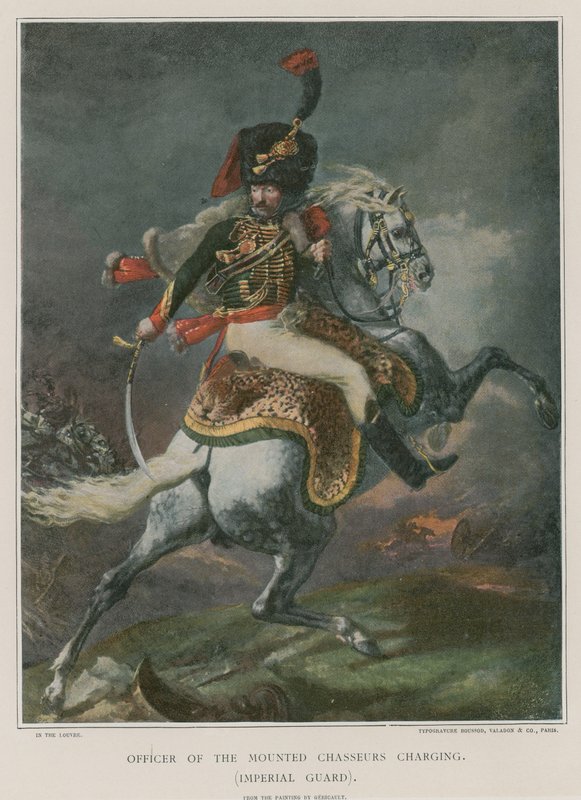 Mounted Chasseursin virkamies lataa tekijältä Theodore Gericault