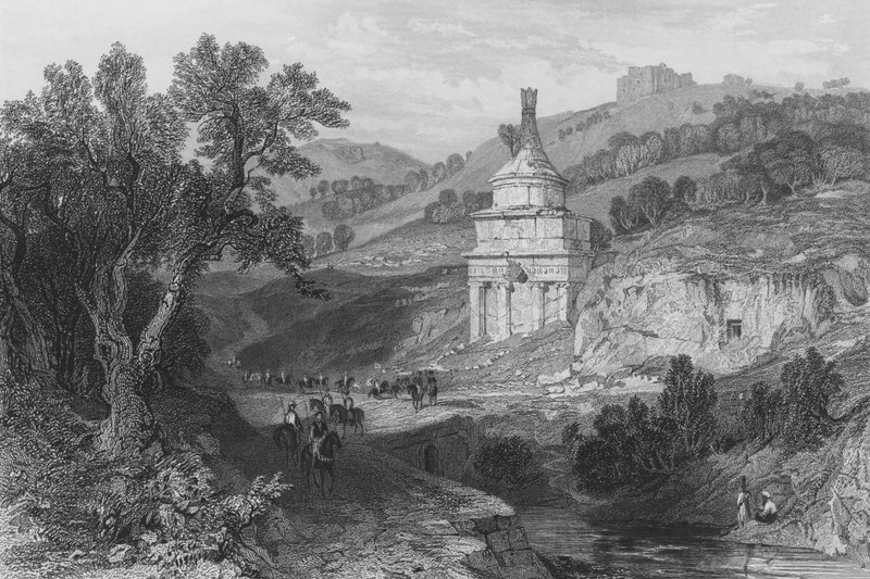 Absalomin hauta, Jerusalemin lähellä tekijältä Thomas Allom