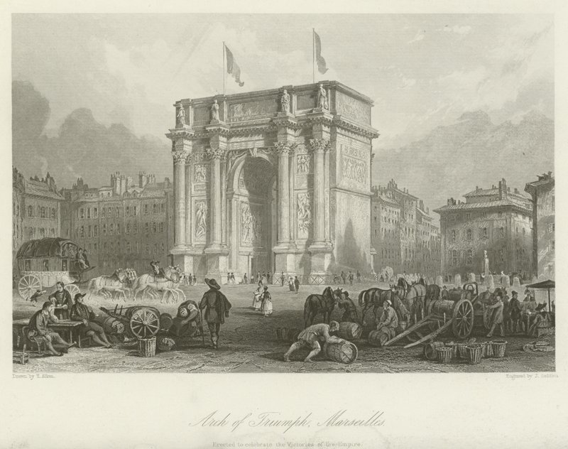 Riemukaari, Marseille tekijältä Thomas Allom