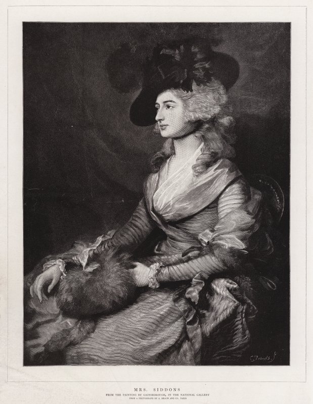 Rouva Siddons tekijältä Thomas Gainsborough