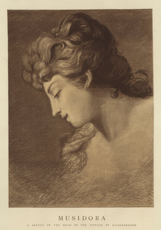 Musidora tekijältä Thomas Gainsborough