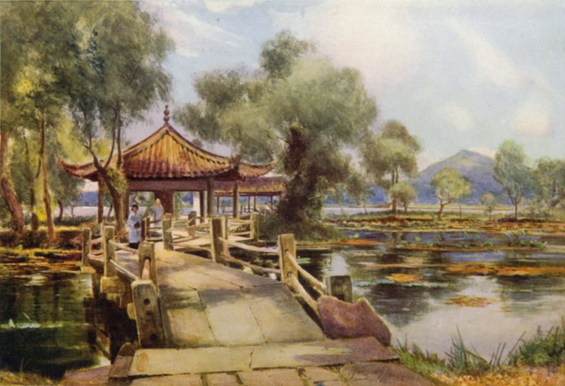 Hangchow, Lotus Island, West Lake tekijältä Thomas Hodgson Liddell