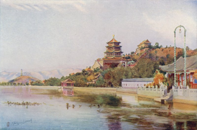 Peking, Myöhäisen keisarinnan paviljonki, Kesäpalatsi tekijältä Thomas Hodgson Liddell