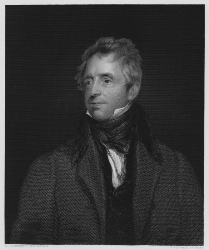 Fawcett, koomikko, kuvasta Vernon Galleryssä tekijältä Thomas Lawrence
